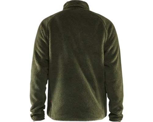 Baksidan av en fleecejacka