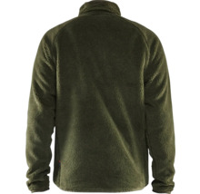 Baksida av en fleecejacka med full dragkedja