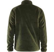 Bakifrån av en fleecejacka med dragkedja