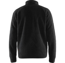 Baksidan av en fleecejacka med dragkedja