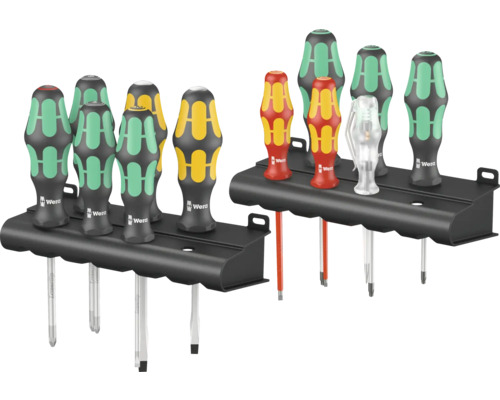 Wera skruvmejselset med hållare för verktyg