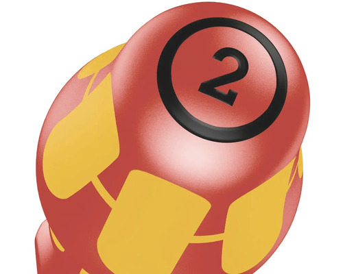 Lotteriboll med nummer två