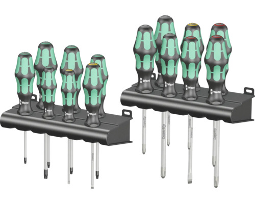 Skruvmejlsel set WERA Kraftform Big Pack 300 Wera skruvmejselset med hållare