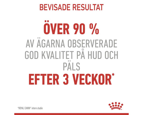 Bevisade resultat: Över 90 procent av ägarna observerade god kvalitet på hud och päls efter tre veckor.