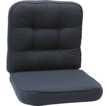 Stoppad sittdyna med ryggstöd för trädgårdsmöbler