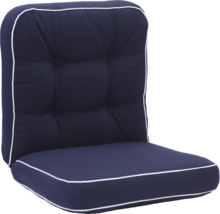 Sittdyna med ryggstöd och vit kant