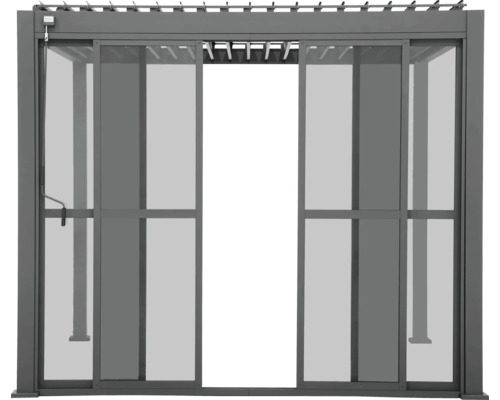 Pergola med skjutdörrar för utomhusbruk