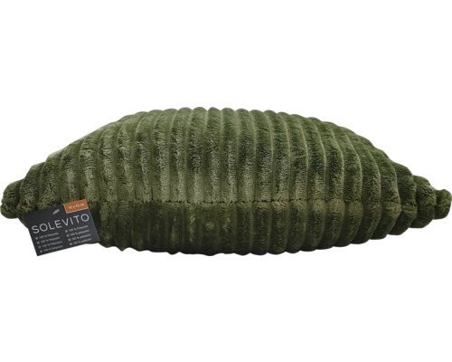 Kudde i polyester med manchesterlook, 45 x 45 cm