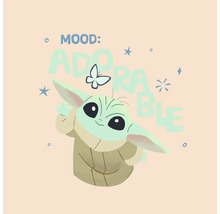 Illustration av Baby Yoda med inskriptionen ''Humör: Förtjusande''