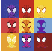 Flerfärgad Spiderman-serietidningsdesign