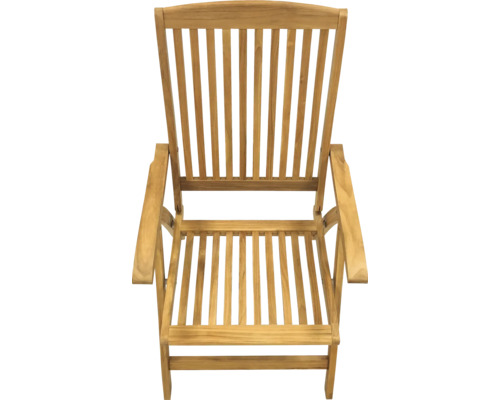 Träsolstol med armstöd