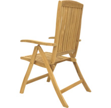 Trädgårdsstol i teak med armstöd