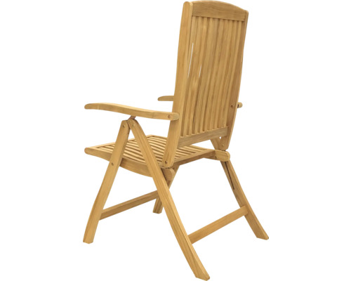 Trädgårdsstol i teak med armstöd