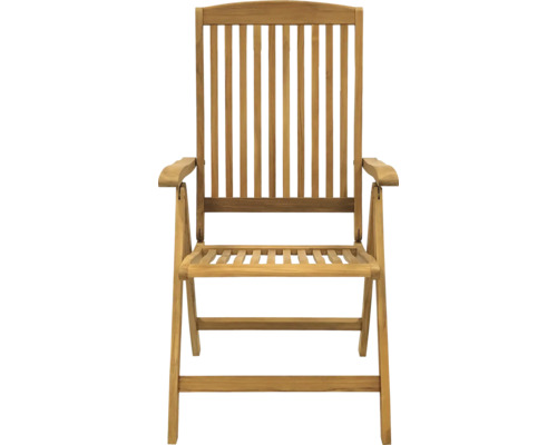 Trädgårdsstol i teak med armstöd