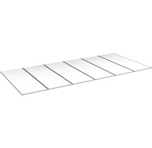 Vit panel i flera delar