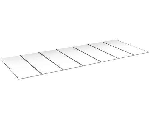 Kanalplasttak komplett HALLE Isolux opal 55x1250x5000 mm 7st skivor Kanalplasttak komplett HALLE Isolux opal 55x1250x5000 mm 7st skivor