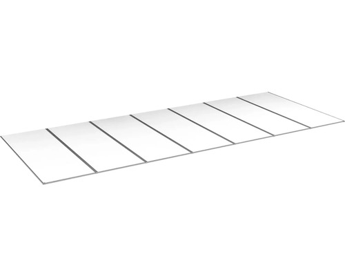 Kanalplasttak komplett HALLE Isolux opal 55x1250x6000 mm 7st skivor Kanalplasttak komplett HALLE Isolux opal 55x1250x6000 mm 7st skivor