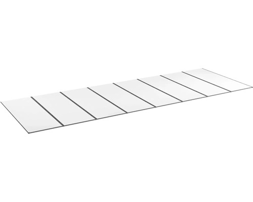 Kanalplasttak komplett HALLE Isolux opal 55x1250x5000 mm 8st skivor Kanalplasttak komplett HALLE Isolux opal 55x1250x5000 mm 8st skivor