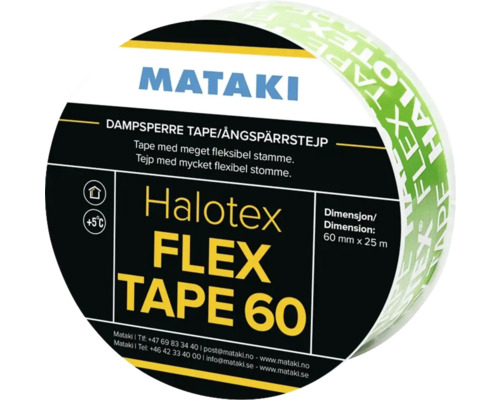 Byggtätningstejp MATAKI Halotex Flex Tape 60 Byggtätningstejp MATAKI Halotex Flex Tape 60