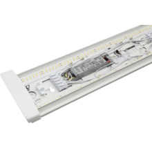 Invändig vy av en LED-fuktsäker lampa med kablage