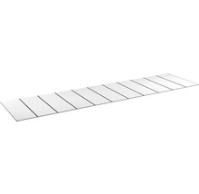 Lång, smal list med flera segment