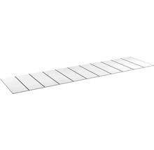 Lång panel för vägg- eller takbeklädnad