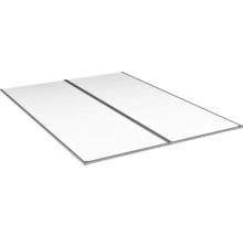 Två paneler med metallram