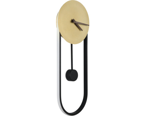 Pendelklocka med rund urtavla och pendel