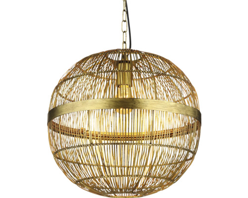 Metallhänglampa i sfärisk form