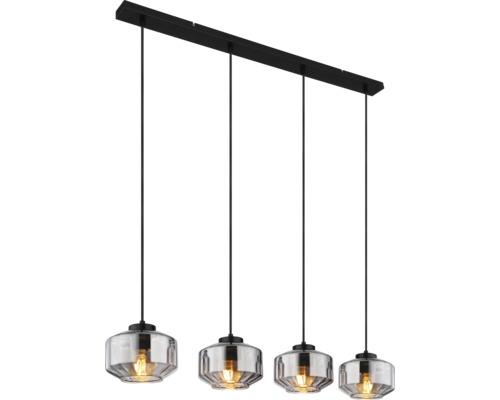 Pendellampa med fyra glasskärmar