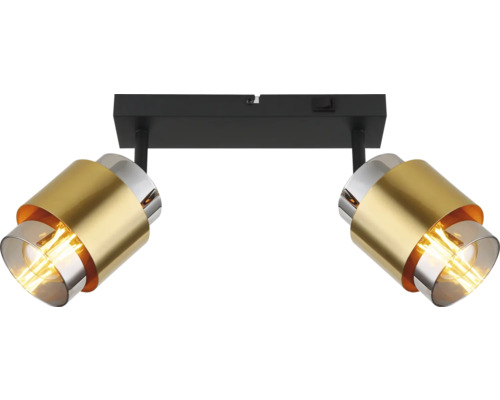 Taklampa med två spotlights