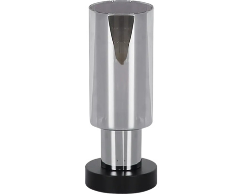 Bordslampa i metall med svart fot