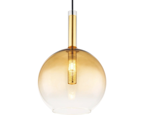 Pendellampa med rund glasskärm