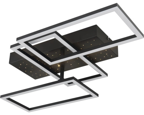 Taklampa med rektangulära element och stjärnhimmel-effekt