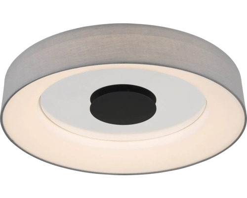 Rund taklampa med tygskärm