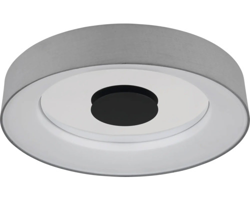 Grå textil taklampa med svart element