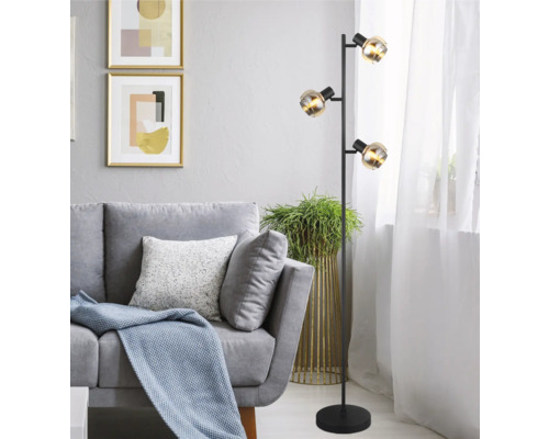 Golvlampa GLOBO Tokki E14 3 spotlights