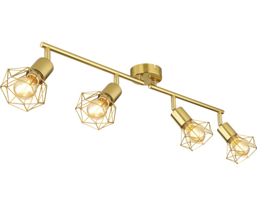 Taklampa med fyra lampor i gallerdesign