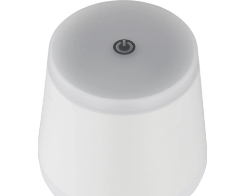 Vit lampa med strömbrytare