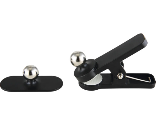 Magnetisk mobiltelefonhållare med klämma och självhäftande yta