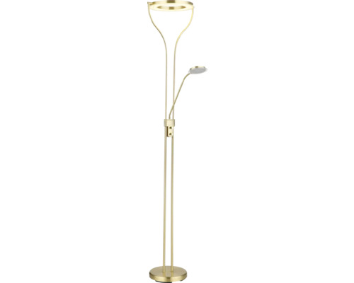 Golvlampa med läslampa