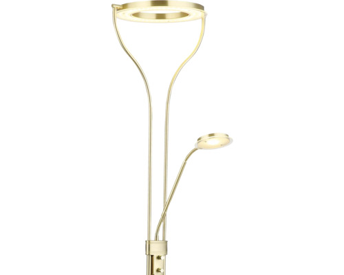 Golvlampa med läslampa