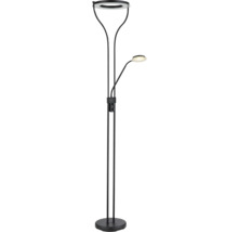 Golvlampa med läsarm och ringformigt lamphuvud