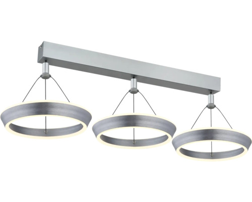 Taklampa med tre lampor och runda lampskärmar