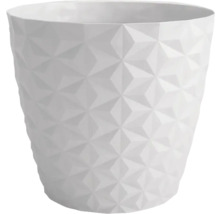Blomkruka av plast med geometriskt mönster