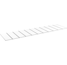 Lamellstaket av aluminium på vit bakgrund
