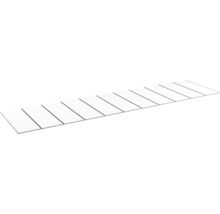Perforerad aluminiumplåt i avlång form