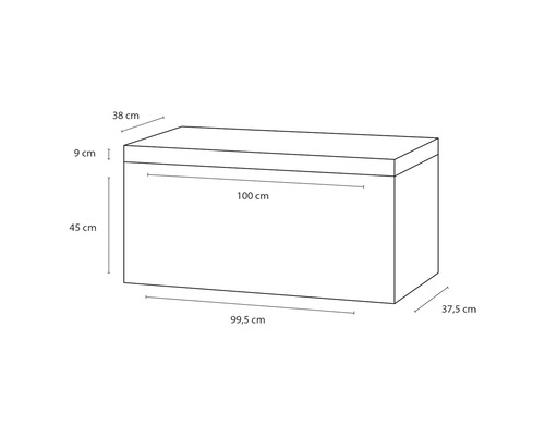 Mått på en förvaringslåda