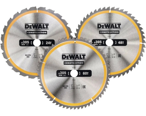 Cirkelsågklinga DEWALT DT1964-QZ 305mm 3-pack