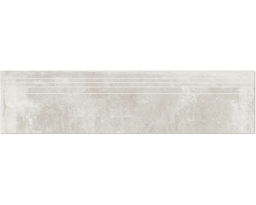 Trappsteg Greenwich perla matt grå 29,5x120x1 cm Keramisk platta med randigt mönster